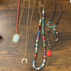 4 plunder necklace lot